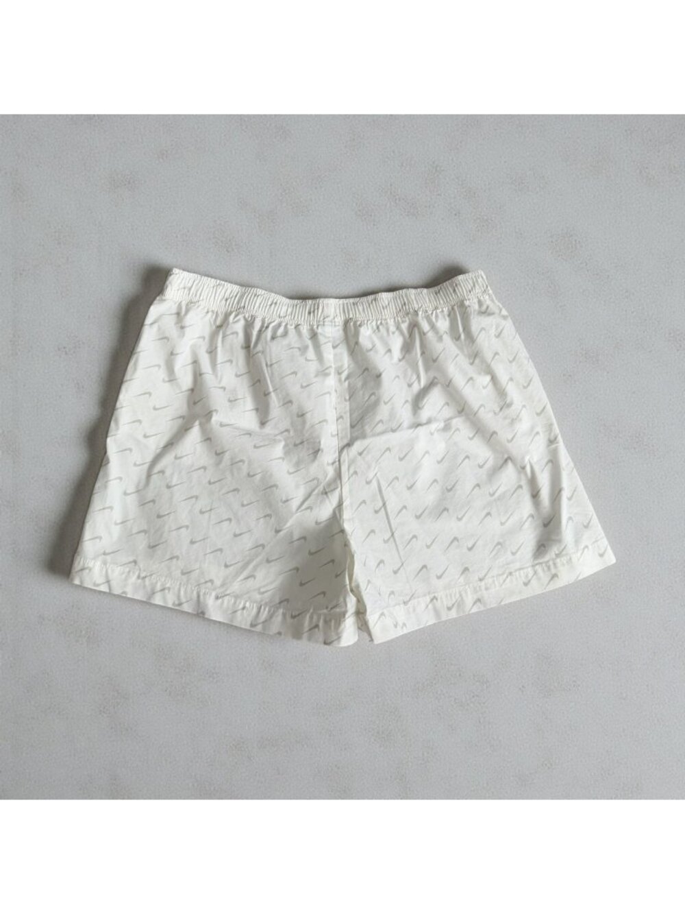 NIKE Men's White Gray Logo Short Size XXL